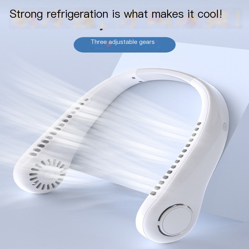 Premium Bladeless Neck Fan – 3000mAh Battery