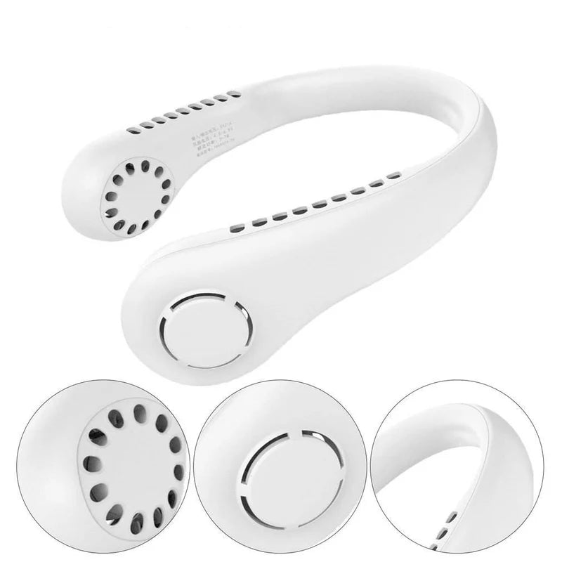 Premium Bladeless Neck Fan – 3000mAh Battery